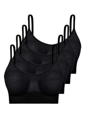 Kit com 4 Top sem Aro e sem Bojo Hope S21020 - HOPE