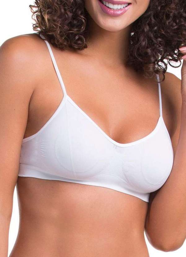 Trifil - Kit com 4 Tops sem Aro e sem Bojo Trifil 4377 Branco 2