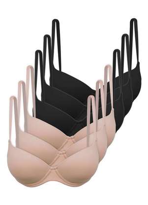 Kit com 6 Sutiãs com Aro e Bojo Hope 2484 Taça B - HOPE