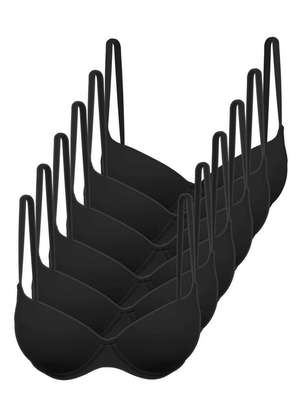 Kit com 6 Sutiãs com Aro e Bojo Hope 2484 Taça B - HOPE