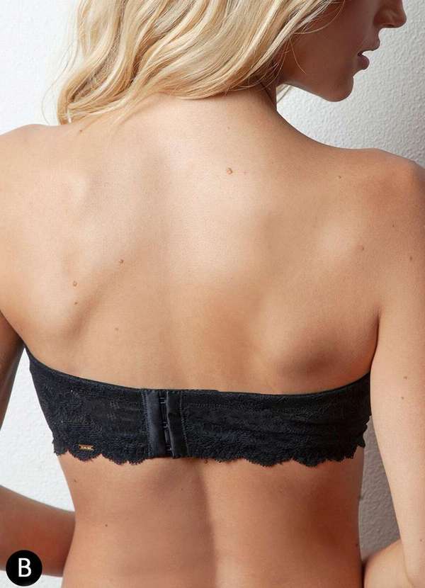 Darling - Sutiã Bustiê com Aro e Bojo Darling 314.69 Taça B Preto 2