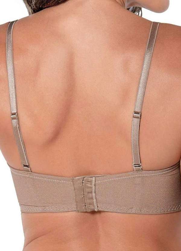 Demillus - Sutiã Bustiê com Aro e Bojo Demillus 67250 55-Bege-Rosado 2