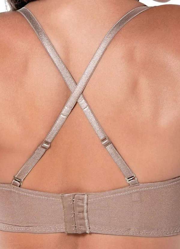 Demillus - Sutiã Bustiê com Aro e Bojo Demillus 67250 55-Bege-Rosado 4