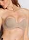 Hope - Sutiã Bustiê com Aro e Bojo Hope 2081 Taça C Pt-Preto - variação: Cm-Camurca