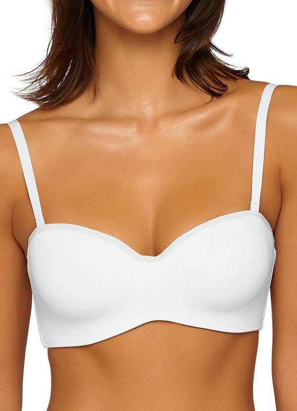 Valisere - Sutiã Bustiê com Aro e Bojo Valisere 24265.5 09-Branco