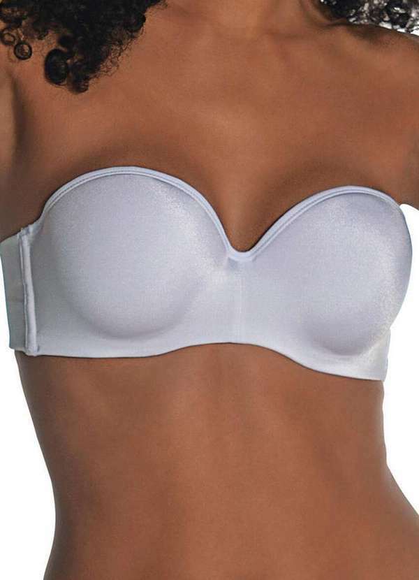 Demillus - Sutiã Bustiê com Aro e Bojo Vertigem Demillus 67858 20-Branca
