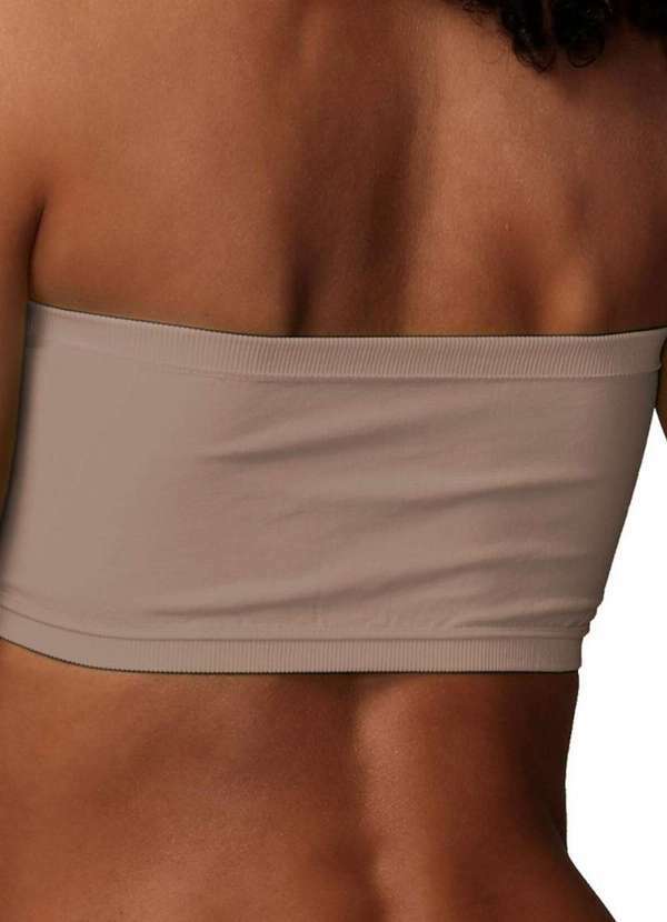 Demillus - Sutiã Bustiê sem Aro e sem Bojo Ultraleve Demillus 61900 55-Bege-Rosado 2