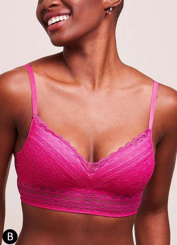 Bonjour - Sutiã com Aro e Bojo Bonjour B241170 Taça B Rag-Rosa-Alegria