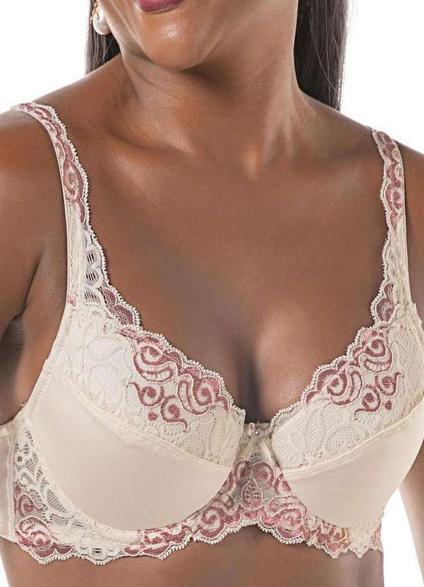 Demillus - Sutiã com Aro e Bojo Habella Demillus 65431 14-Pérola