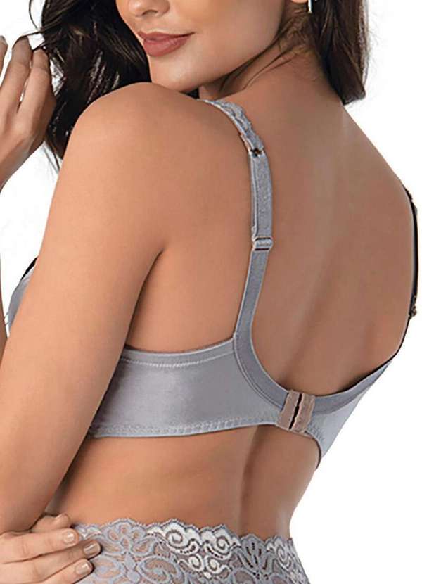 Demillus - Sutiã com Aro e Bojo Habella Demillus 65431 76-Prata 2