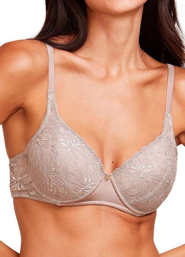 Hope - Sutiã com Aro e Bojo Hope 241530 Cil-Cinza-Luar