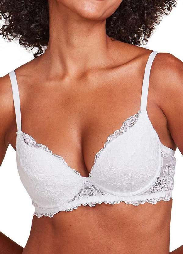 Hope - Sutiã com Aro e Bojo Hope L241550 Taça B Brc-Branco