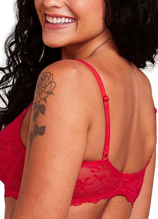 Hope - Sutiã com Aro e Bojo Hope L241550 Taça B Vsc-Vermelho-Classic 2