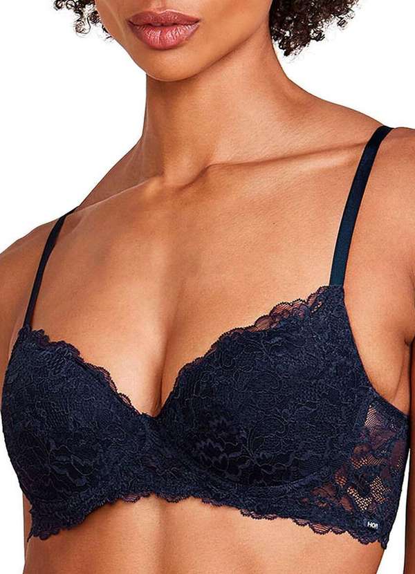 Hope - Sutiã com Aro e Bojo Hope L241550 Taça B Ano-Azul-Noturno