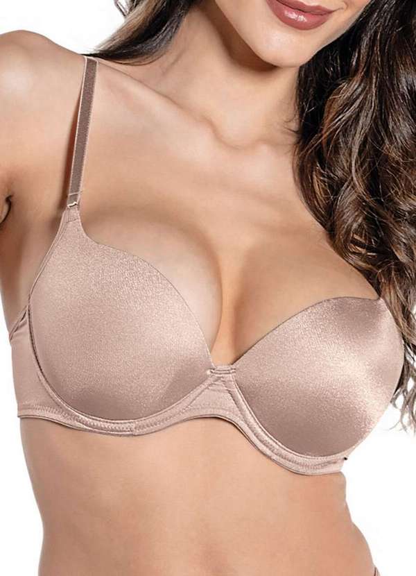 Demillus - Sutiã com Aro e Bojo Invejja Demillus 67843 55-Bege-Rosado