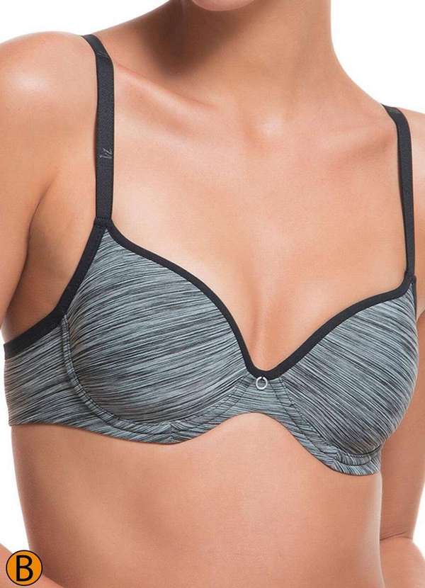 Liz - Sutiã com Aro e Bojo Liz 51381 Taça B 481-Tigrato 2