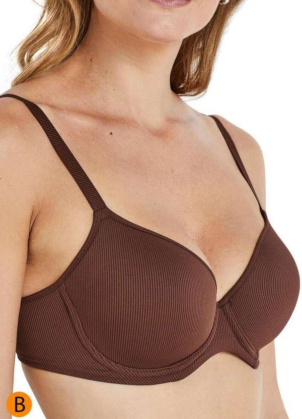 Liz - Sutiã com Aro e Bojo Liz 51424 Taça B 385-Brunette 3
