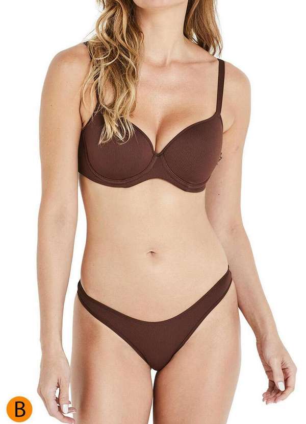 Liz - Sutiã com Aro e Bojo Liz 51424 Taça B 385-Brunette 4