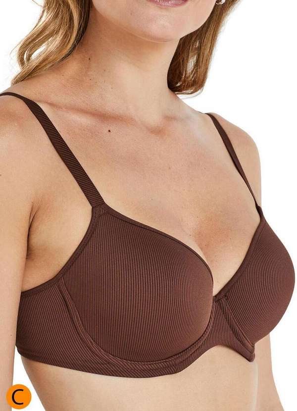 Liz - Sutiã com Aro e Bojo Liz 51424 Taça C 385-Brunette 3