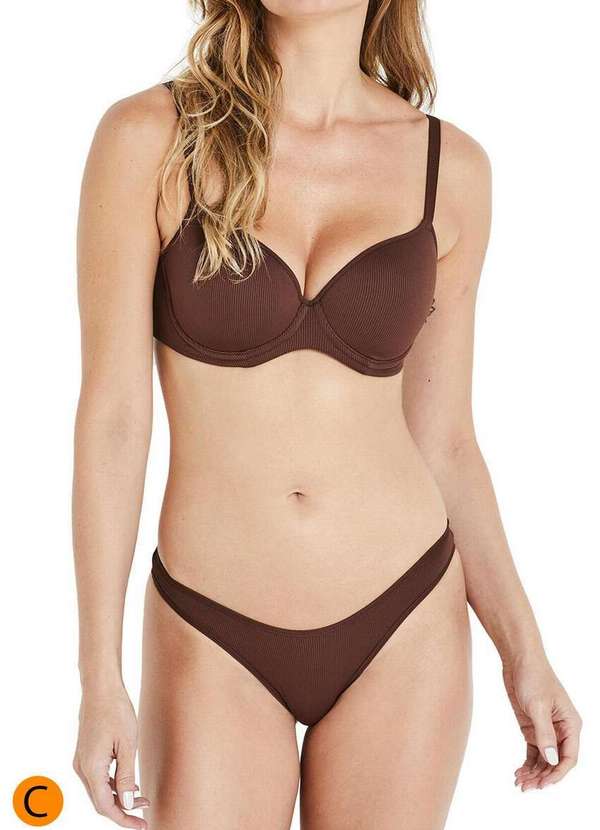 Liz - Sutiã com Aro e Bojo Liz 51424 Taça C 385-Brunette 4