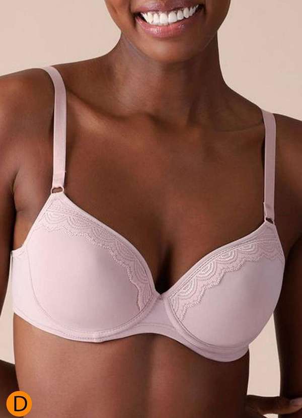 Liz - Sutiã com Aro e Bojo Liz 51501 Taça D 365-Blush