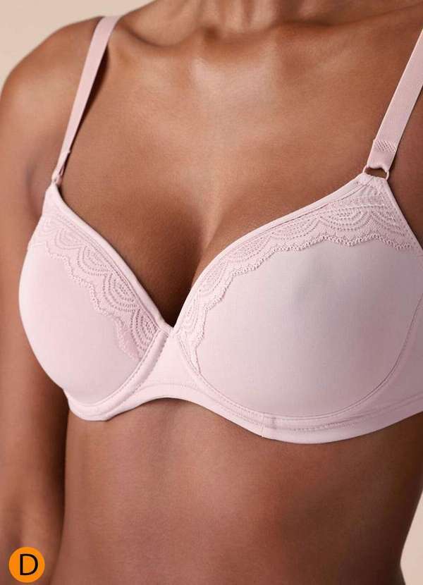 Liz - Sutiã com Aro e Bojo Liz 51501 Taça D 365-Blush 7