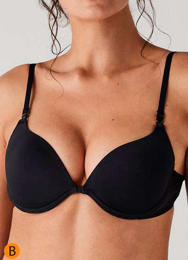 Liz - Sutiã com Aro e Bojo Liz 51804 Taça B 71-Preto