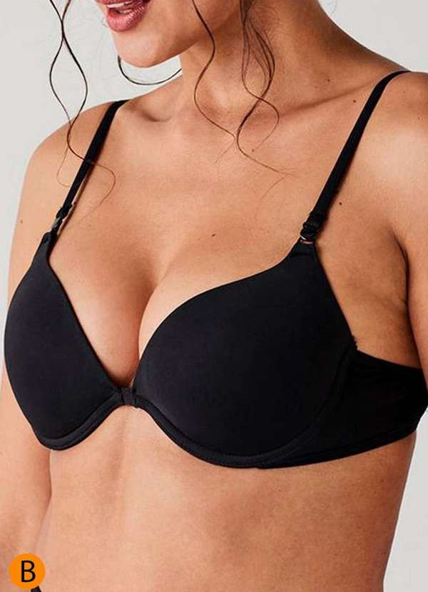 Liz - Sutiã com Aro e Bojo Liz 51804 Taça B 71-Preto 3