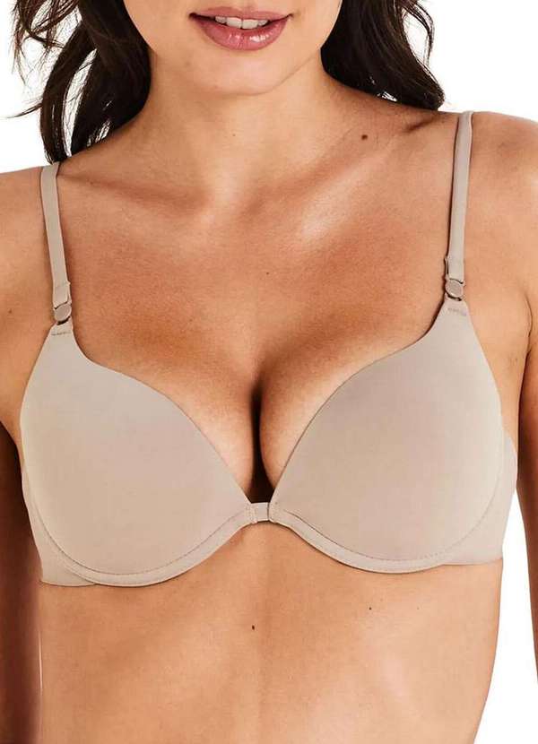Liz - Sutiã com Aro e Bojo Liz 51804 Taça B 260-Sépia