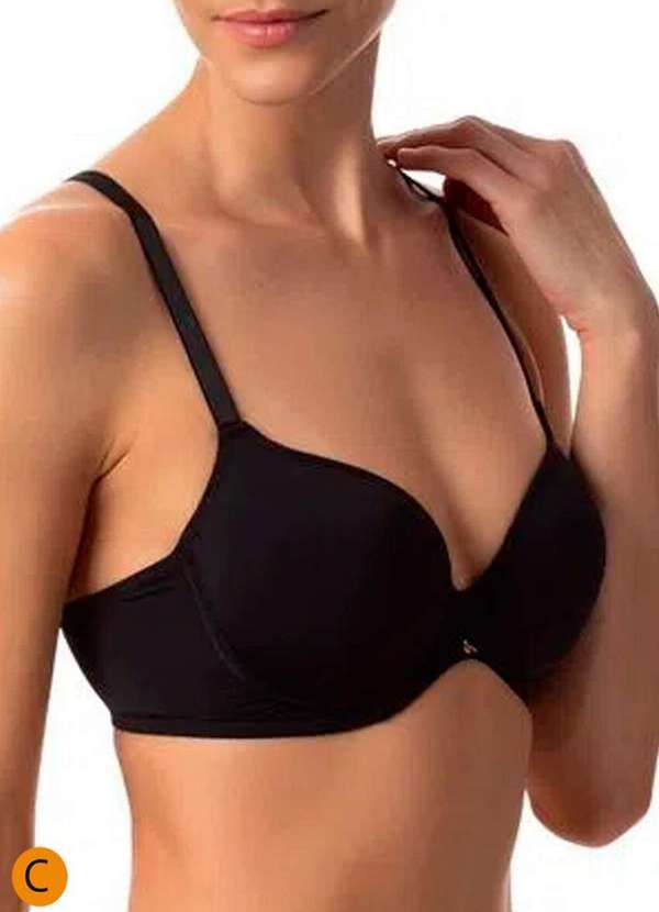 Liz - Sutiã com Aro e Bojo Liz 51809 Taça C 71-Preto 2