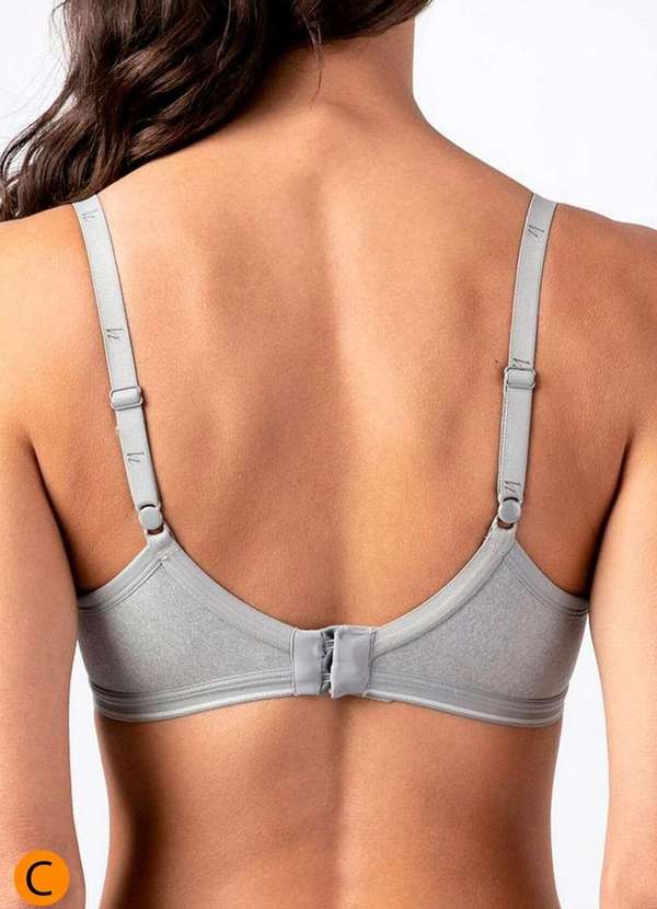 Liz - Sutiã com Aro e Bojo Liz 51818 Taça C 212-Washed-Prata 2