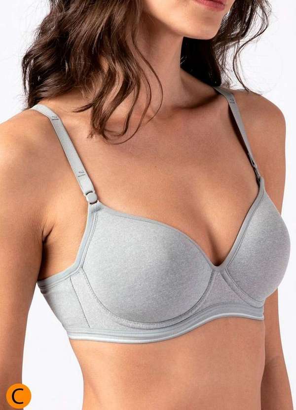 Liz - Sutiã com Aro e Bojo Liz 51818 Taça C 212-Washed-Prata 3