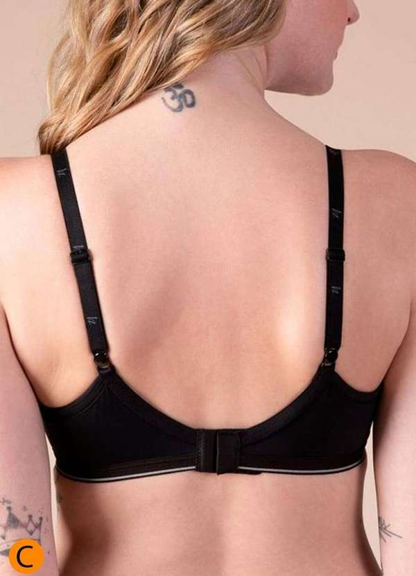 Liz - Sutiã com Aro e Bojo Liz 51818 Taça C 71-Preto 2