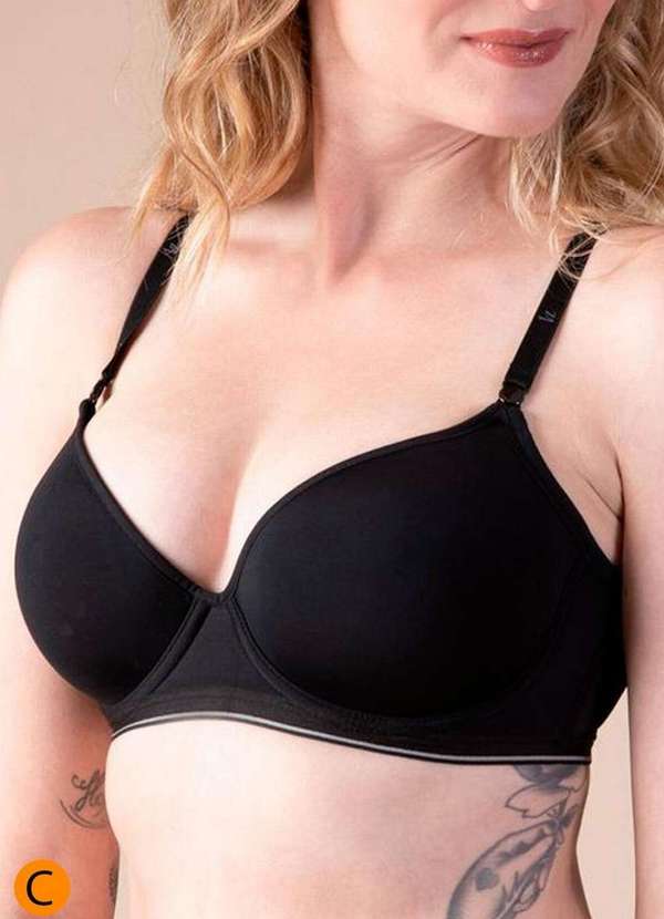 Liz - Sutiã com Aro e Bojo Liz 51818 Taça C 71-Preto 3
