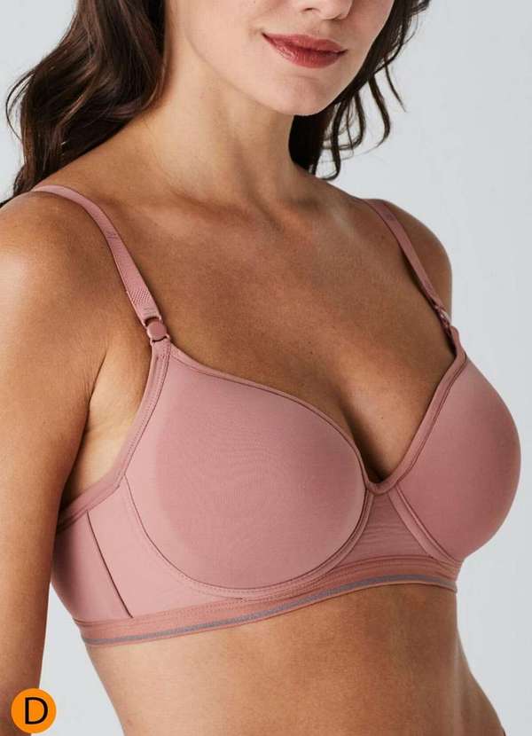 Liz - Sutiã com Aro e Bojo Liz 51818 Taça D 582-Rosa-Mônaco 3