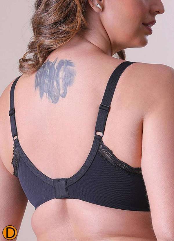 Liz - Sutiã com Aro e Bojo Liz 51925 Taça D 71-Preto 2