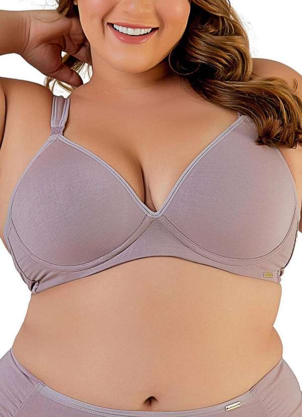 Love Secret - Sutiã com Aro e Bojo Love Secret 813101 Plus Size 407-Rosa-Retro