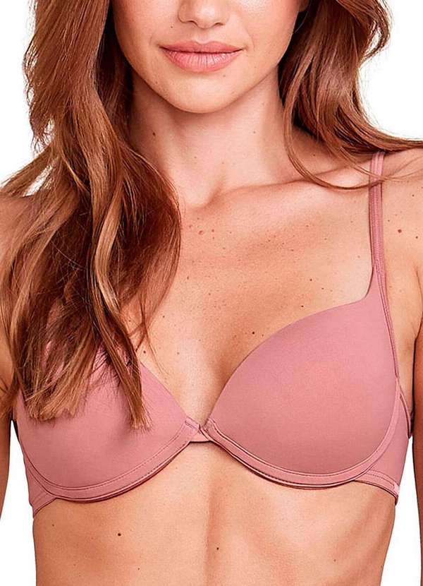Hope - Sutiã com Aro e Bojo Push Up Hope 2384 Taça B Rln-Rosa-Collant