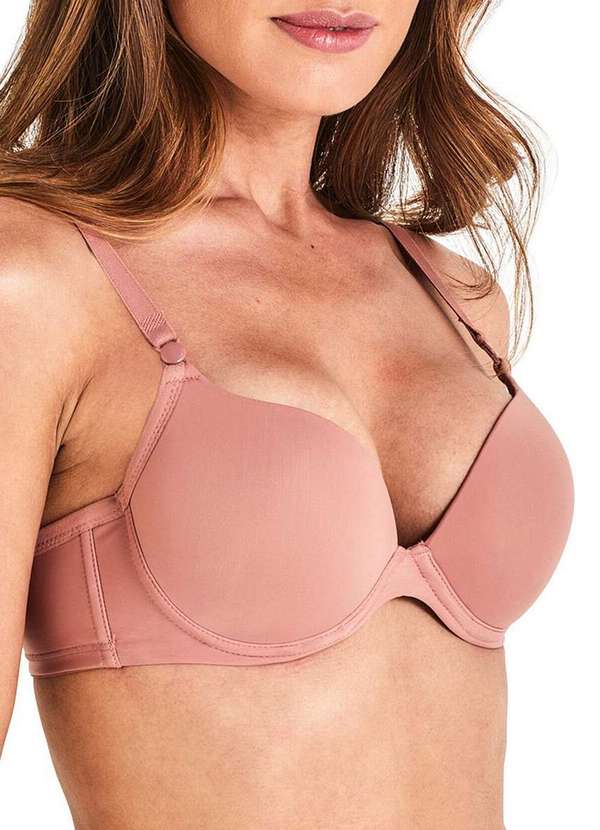 Liz - Sutiã com Aro e Bojo Push Up Liz 51690 Taça a 582-Rosa-Mônaco 3