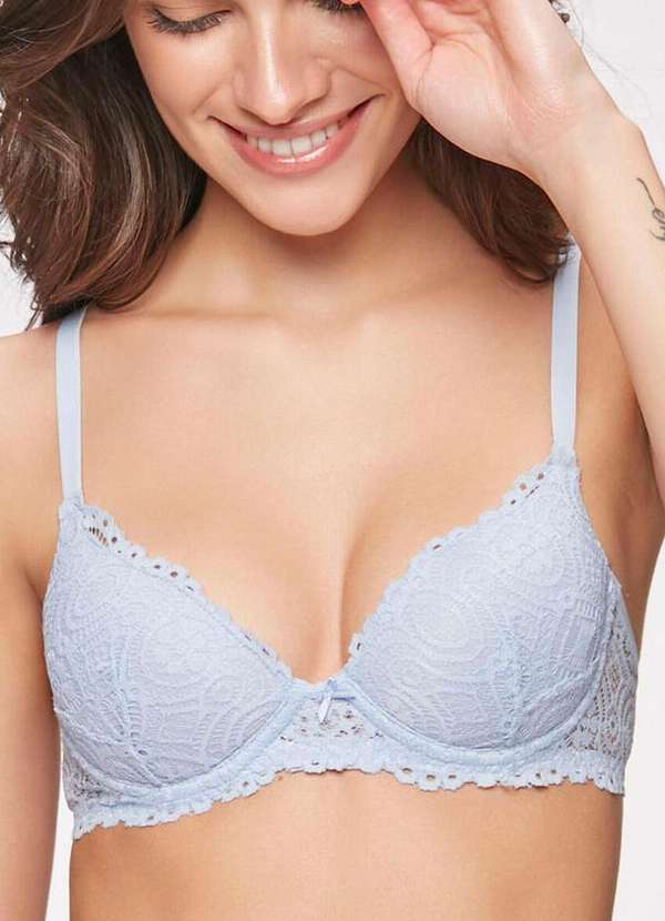 Sloggi - Sutiã com Aro e Bojo Sloggi Wp 27121 Taça B 537-Sky