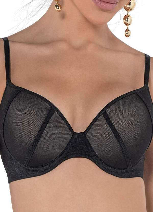 Demillus - Sutiã com Aro e Bojo Sonata Demillus 67314 27-Preto