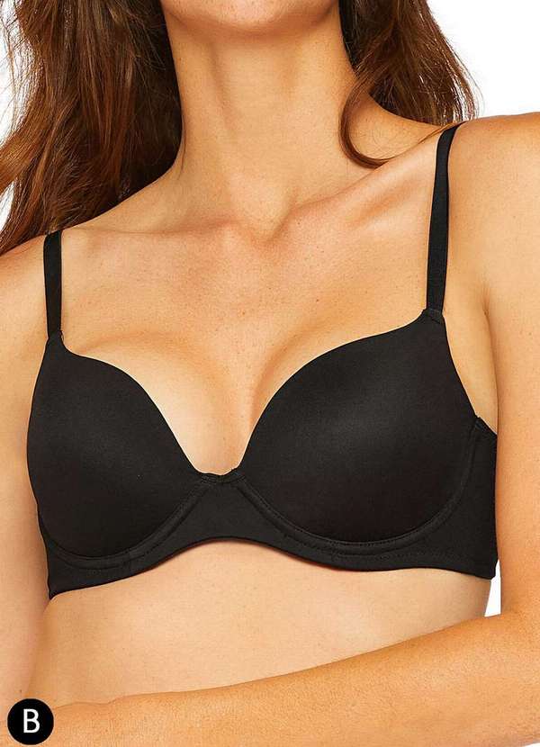 Valisere - Sutiã com Aro e Bojo Valisere 24263 Taça B 71-Preto