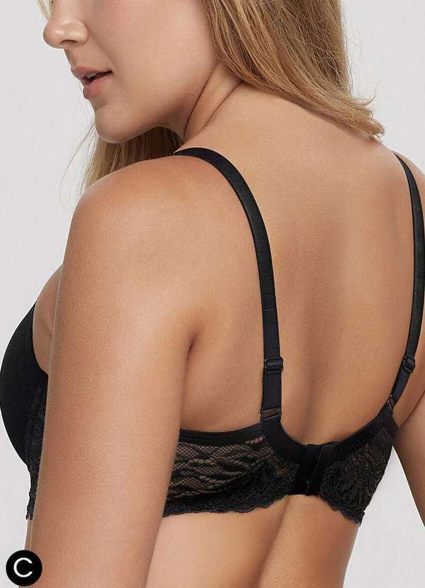 Triumph - Sutiã com Aro e Bojo Wp Triumph 25077 Taça C 217-Preto 2