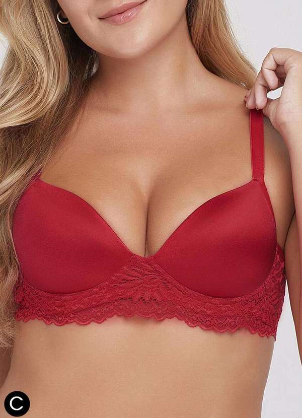 Triumph - Sutiã com Aro e Bojo Wp Triumph 25077 Taça C 559-Divino