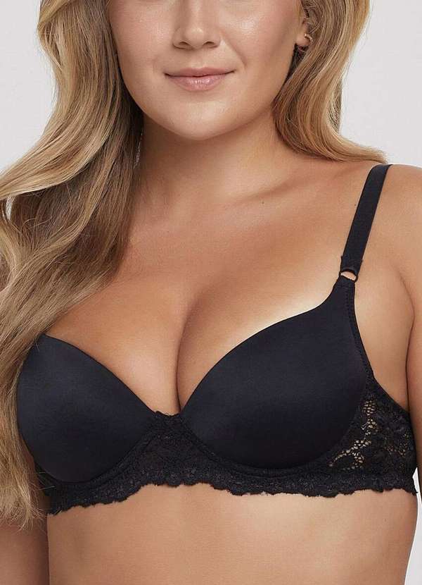 Triumph - Sutiã com Aro e Bojo Wp Brigite Triumph 25084 Taça B 217-Preto