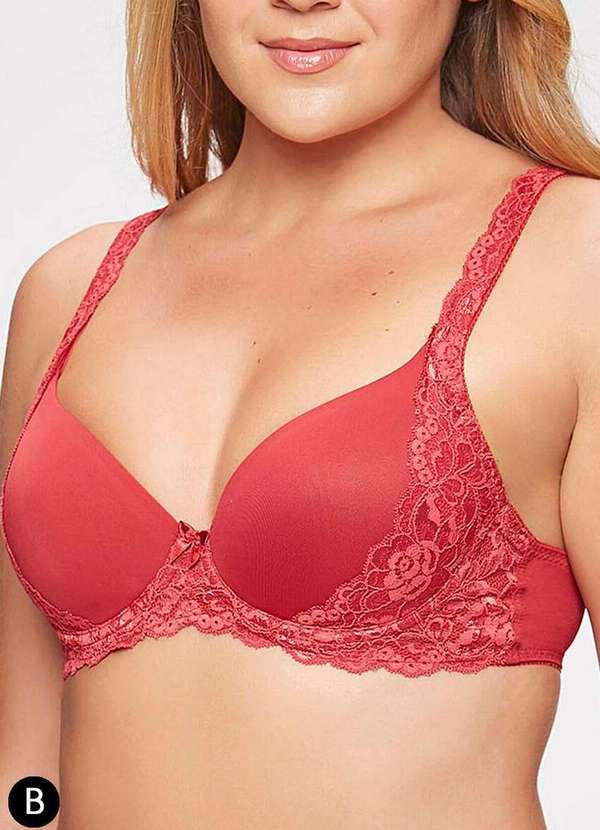 Triumph - Sutiã com Aro e Bojo Wp Triumph Classic Soft 24727 Taça B 101-Rococo