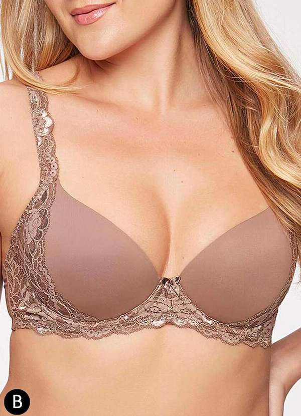 Triumph - Sutiã com Aro e Bojo Wp Triumph Classic Soft 24727 Taça B 196-Mascavo 2