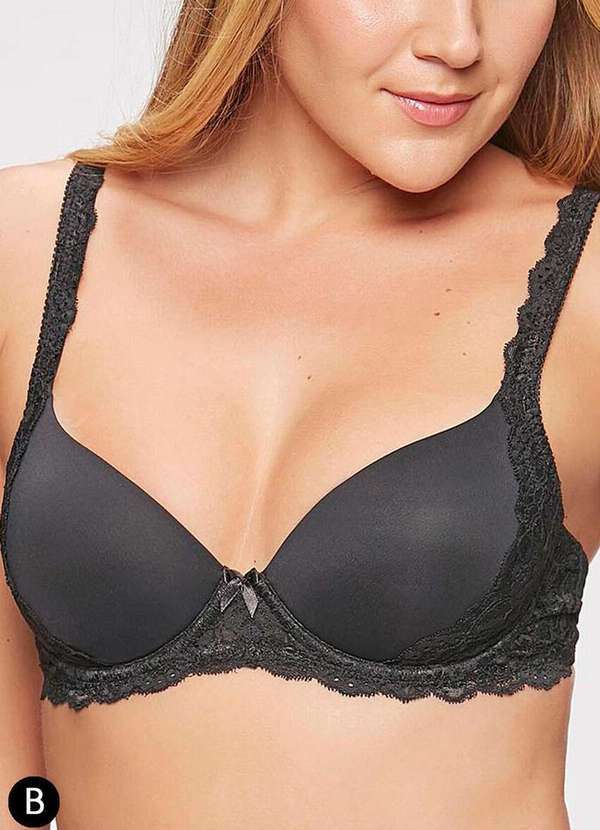 Triumph - Sutiã com Aro e Bojo Wp Triumph Classic Soft 24727 Taça B 217-Preto 2