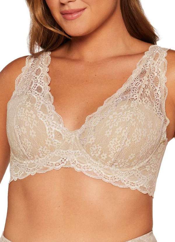 Triumph - Sutiã com Aro e Bojo Wp Triumph Havana 24824 Taça B 48-Mink