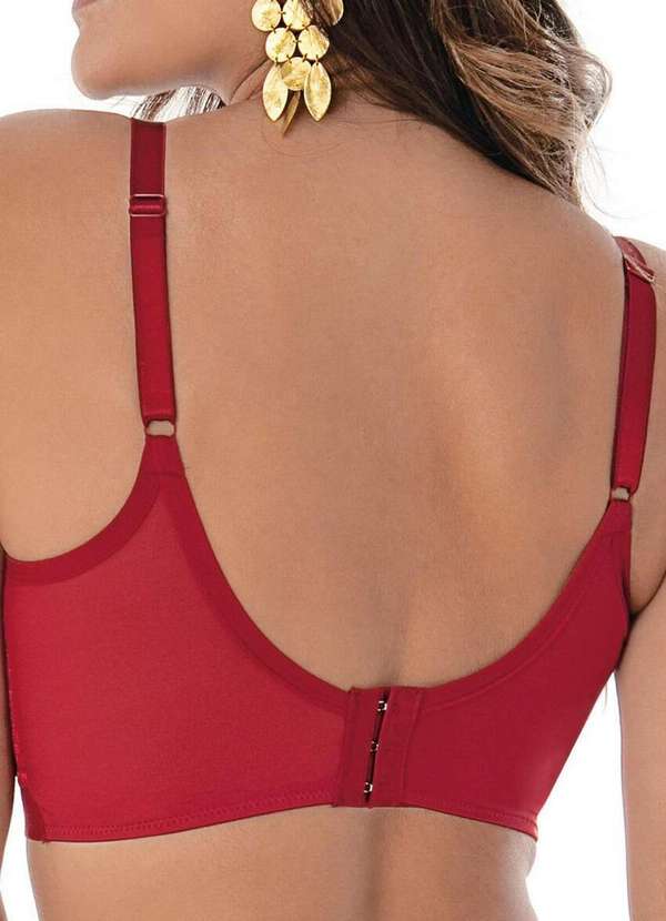 Demillus - Sutiã com Aro e sem Bojo Antinéa Demillus 64021 06-Carmim 2